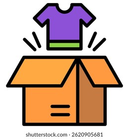 Unboxing illustration, Unpack, Open Box