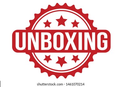 Unboxing Rubber Stamp. Unboxing Stamp Seal – Vector