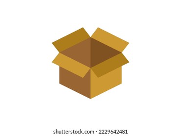 Unboxing solid icon package Royalty Free Vector
