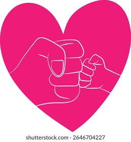 Unbreakable Bond: Mother and Child Love Heart