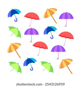 Unbrella as symbol of resilience and protection from rainy or sunny days. 