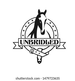 unbridled simple modern logo concept