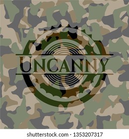 Uncanny on camo texture