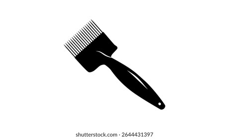 Uncapping Fork Beekeeping Extractor Tool , black isolated silhouette