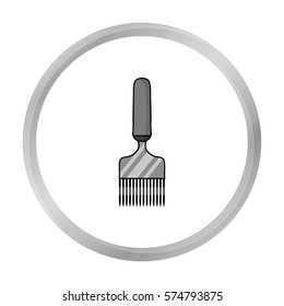 Uncapping fork icon in monochrome style isolated on white background. Apiary symbol stock vector illustration