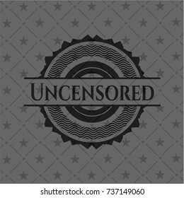 Uncensored black emblem
