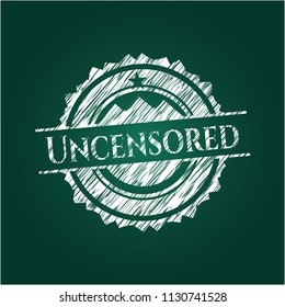 Uncensored chalk emblem