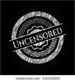Uncensored chalk emblem