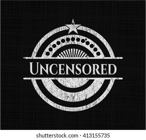 Uncensored chalk emblem