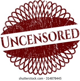 Uncensored grunge seal