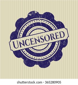 Uncensored grunge seal