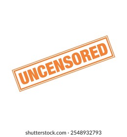 Uncensored Letter Rubber Stamp Template