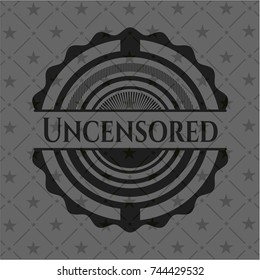 Uncensored realistic black emblem