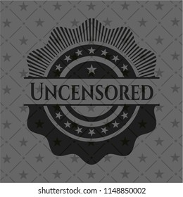 Uncensored realistic dark emblem