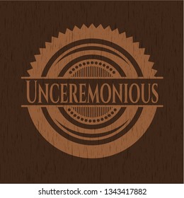 Unceremonious wood emblem. Vintage.