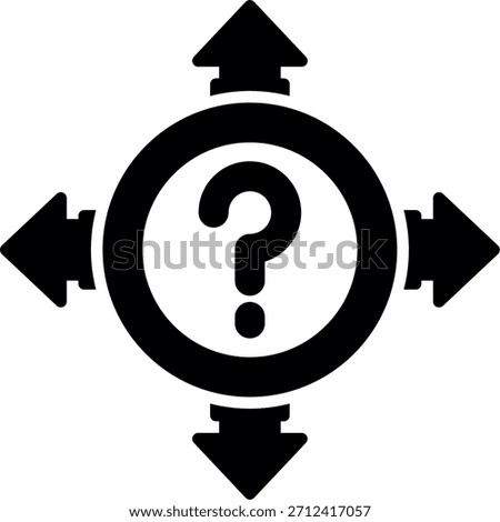 Uncertainty Creative Vector Icon Design