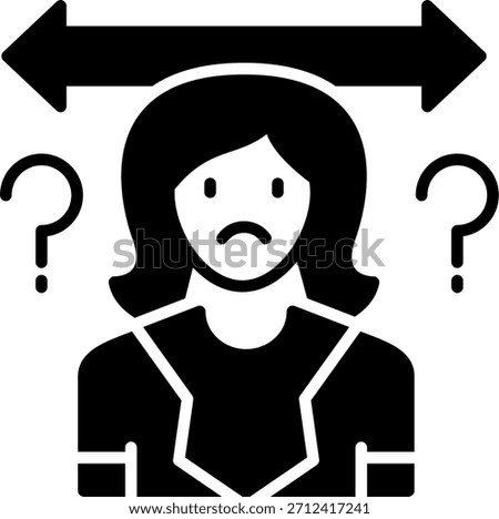 Uncertainty Creative Vector Icon Design