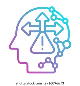 Elemento de icono de incertidumbre para el diseño