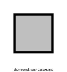 unchecked checkbox two tone icon vector