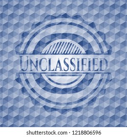 Unclassified blue polygonal emblem.