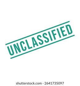 Unclassified Letter Rubber Stamp Vector Design Template