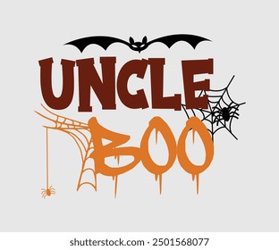 Uncle Boo, Halloween, Ghost, Spooky Season, witch, Halloween Funny, t shirt