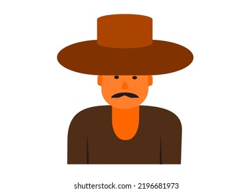 uncle cartoon vector Suitable for illustrating pictures about you, the elderly, and your family.