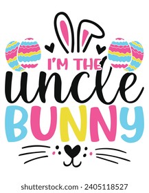 Uncle easter bunny easter egg love, happy easter cute bunny eggs 