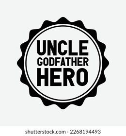 Uncle Godfather Hero Distressed Beer Bottle Cap