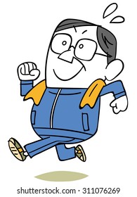 Uncle jogging