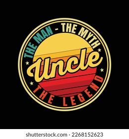 Uncle Man Myth Legend Best Funcle funny t-shirt design