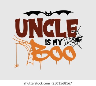 Uncle is my Boo, Halloween, Ghost, Spooky Season, witch, Halloween Funny, t shirt