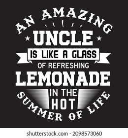 Uncle niche creative t-shirt design