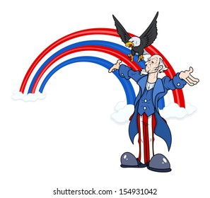 uncle sam - 4th of July Vector theme Design