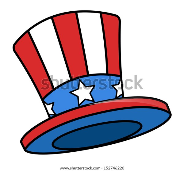 Uncle Sam Cartoon Hat Stock Vector (Royalty Free) 152746220