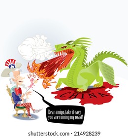 Uncle Sam and the Chinese dragon