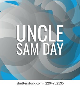 Onkel Sam Day. Design geeignet für Grußkartenposter und Banner