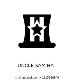 Uncle Sam hat icon. Uncle Sam hat symbol design from Political collection. Simple element vector illustration on white background.