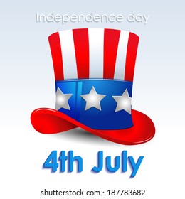 Uncle Sam hat: Independence day vector illustration