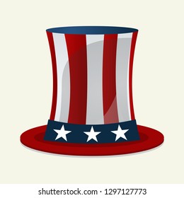 Uncle Sam Hat vector illustration