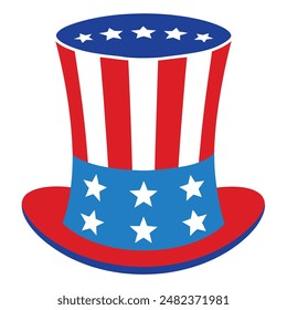 Uncle Sam Hat Vector Illustration