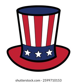 uncle sam hat vector illustration design