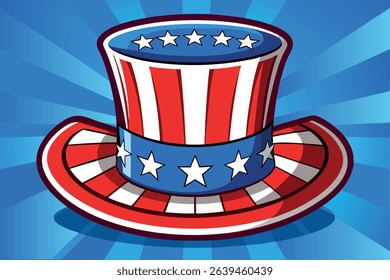 Uncle Sam hat.Fourth of july hat
