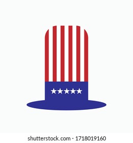 Uncle Sam Hats Icon - Vector.