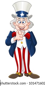 Uncle Sam pointing with his finger