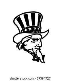 Uncle Sam - Retro Clip Art