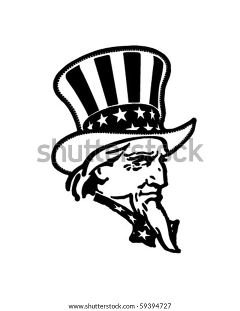 Uncle Sam Retro Clip Art Stock Vector (Royalty Free) 59394727