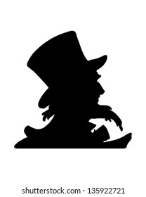 Uncle Sam Silhouette - Retro Clip Art Illustration