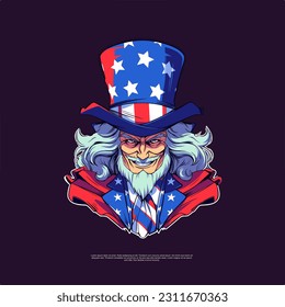 The Uncle Sam vector art illustrations embody patriotism and charisma. With their iconic red, white, and blue colors and striking details, they evoke a sense of national pride and symbolize the spirit