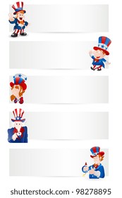 Uncle Sam Vector Banners